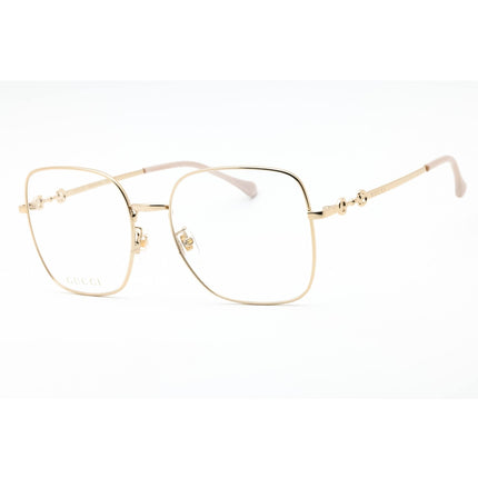 Gucci Women's Eyeglasses - Gold Square Full Rim Metal Frame | GG0883OA 001 ,