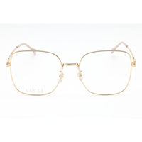 Gucci Women's Eyeglasses - Gold Square Full Rim Metal Frame | GG0883OA 001 ,
