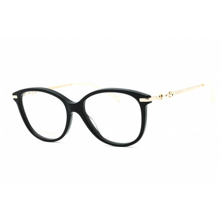 Gucci Women's Eyeglasses - Black/Gold Cat Eye Full Rim Acetate Frame | GG0967O 001 ,