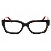Gucci Women's Eyeglasses - Havana/Red Rectangular Full Rim Acetate Frame | GG1666O 006 ,
