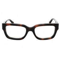 Gucci Women's Eyeglasses - Havana Rectangular Full Rim Acetate Frame | GG1666O 007 ,