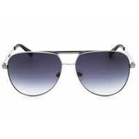Guess Men's Sunglasses - Shiny Gunmetal Aviator Full Rim Metal Frame | GU00027 08B ,