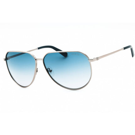 Guess Men's Sunglasses - Shiny Gunmetal Aviator Full Rim Metal Frame | GU00089 08W ,