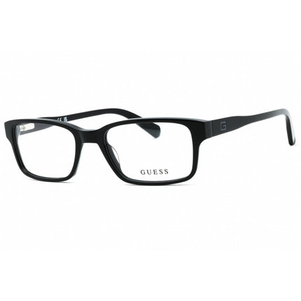 Guess Men's Eyeglasses - Shiny Black Rectangular Full Rim Acetate Frame | GU1906 001 ,