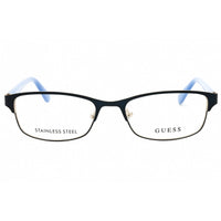 Guess Women's Eyeglasses - Matte Blue Rectangular Full Rim Metal Frame | GU2614 091 ,