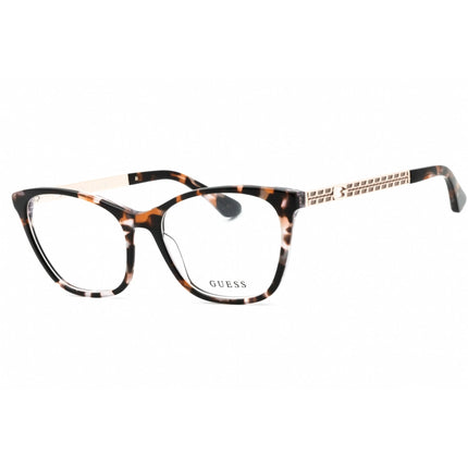 Guess Women's Eyeglasses - Havana/Other Cat Eye Full Rim Acetate Frame | GU2882 056 ,