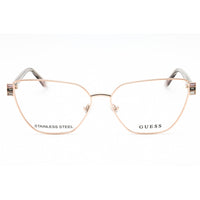 Guess Women's Eyeglasses - Shiny Rose Gold Cat Eye Full Rim Metal Frame | GU2969 028 ,