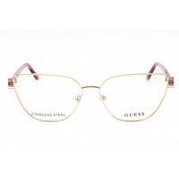 Guess Women's Eyeglasses - Pale Gold Cat Eye Full Rim Metal Frame | GU2969 032 ,