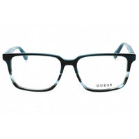 Guess Men's Eyeglasses - Blue/Other Rectangular Full Rim Acetate Frame | GU50047 092 ,