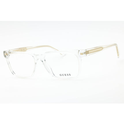 Guess Men's Eyeglasses - Crystal Rectangular Full Rim Acetate Frame | GU50059 026 ,
