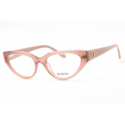Guess Women's Eyeglasses - Shiny Beige Cat Eye Full Rim Acetate Frame | GU50113 057 ,