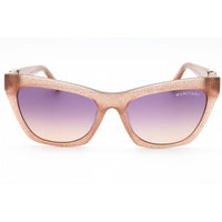 Guess By Marciano Women's Sunglasses - Shiny Beige Cat Eye Acetate Frame | GM00008 57Z ,