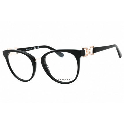 Guess By Marciano Women's Eyeglasses - Shiny Black Cat Eye Acetate Frame | GM0392 001 ,