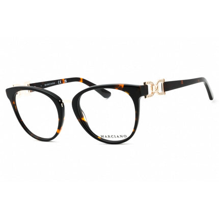 Guess By Marciano Women's Eyeglasses - Dark Havana Cat Eye Acetate Frame | GM0392 052 ,