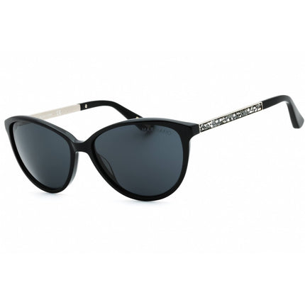 Guess By Marciano Women's Sunglasses - Shiny Black Cat Eye Acetate Frame | GM0755 01A ,
