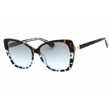 Guess By Marciano Women's Sunglasses - Havana/Other Cat Eye Acetate Frame | GM0819 56W ,