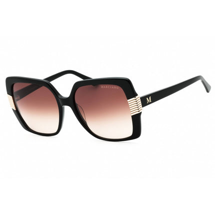 Guess By Marciano Women's Sunglasses - Shiny Black Oversized Frame | GM0828 01F ,