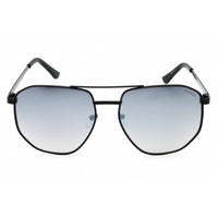 Guess Factory Men's Sunglasses - Shiny Black Aviator Full Rim Metal Frame | GF5122 01C ,