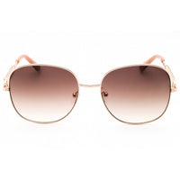 Guess Factory Women's Sunglasses - Shiny Rose Gold Square Metal Frame | GF6190 28F ,