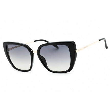 Guess Factory Women's Sunglasses - Shiny Black Cat Eye Acetate Frame | GF6199 01B ,