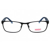 Hugo Men's Eyeglasses - Matte Black Blue Rectangular Metal Frame | HG 0209 SAM 00VK 00 ,