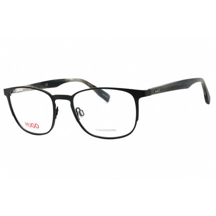 Hugo Men's Eyeglasses - Matte Black Square Full Rim Metal Frame | HG 0304 0003 00 ,