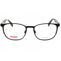 Hugo Men's Eyeglasses - Matte Black Square Full Rim Metal Frame | HG 0304 0003 00 ,