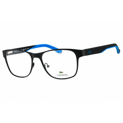 Lacoste Men's Eyeglasses - Matte Black Square Full Rim Metal Frame | L2282 002 ,
