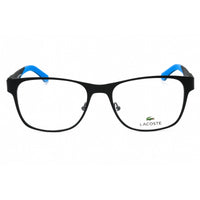 Lacoste Men's Eyeglasses - Matte Black Square Full Rim Metal Frame | L2282 002 ,