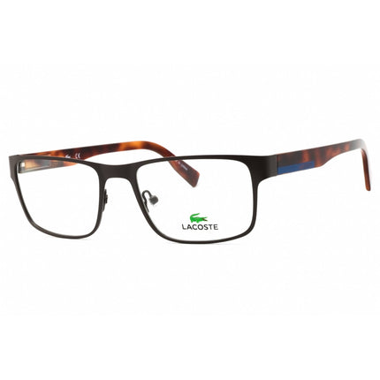 Lacoste Men's Eyeglasses - Brown Square Full Rim Metal Frame | L2283 200 ,