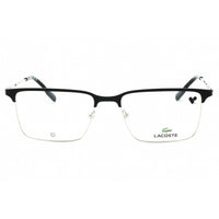 Lacoste Men's Eyeglasses - Matte Black Square Full Rim Metal Frame | L2296 002 ,