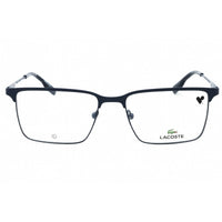 Lacoste Men's Eyeglasses - Matte Blue Square Full Rim Metal Frame | L2296 424 ,