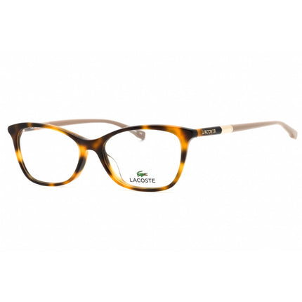 Lacoste Women's Eyeglasses - Havana Cat Eye Full Rim Plastic Frame | L2791 214 ,