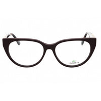 Lacoste Women's Eyeglasses - Dark Red Cat Eye Full Rim Plastic Frame | L2906 603 ,