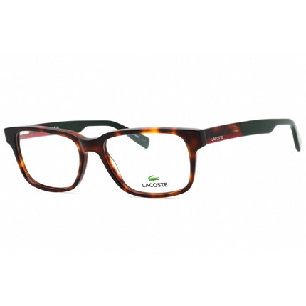 Lacoste Men's Eyeglasses - Tortoise Rectangular Full Rim Acetate Frame | L2910 240 ,