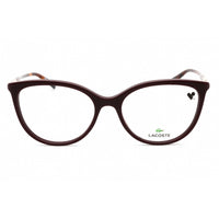Lacoste Women's Eyeglasses - Dark Red Cat Eye Full Rim Plastic Frame | L2911 603 ,