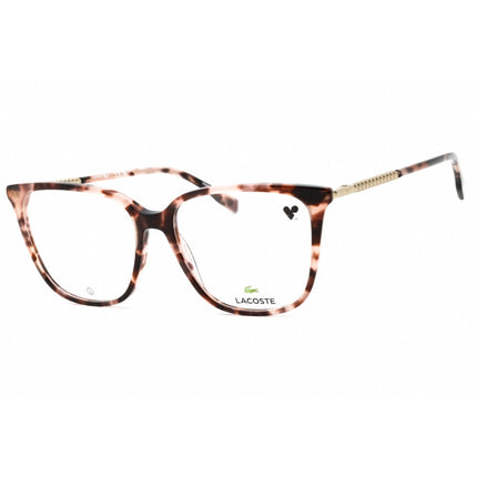 Lacoste Women's Eyeglasses - Havana Nude Square Full Rim Acetate Frame | L2940 272 ,