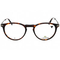 Lacoste Men's Eyeglasses - Dark Havana Round Full Rim Acetate Frame | L2941 230 ,
