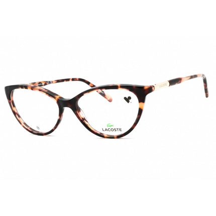 Lacoste Women's Eyeglasses - Havana Rose Cat Eye Full Rim Acetate Frame | L2952 272 ,