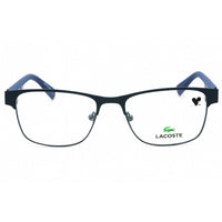 Lacoste Men's Eyeglasses - Matte Blue Rectangular Full Rim Metal Frame | L3111 424 ,