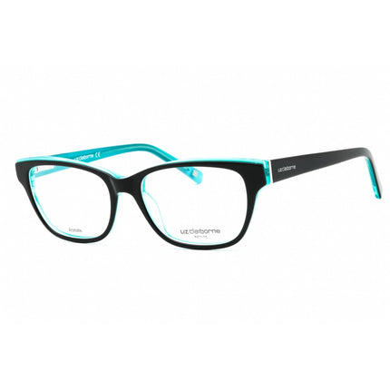 Liz Claiborne Women's Eyeglasses - Black Turquoise Cat Eye Frame | L 437 0DB5 00 ,