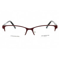 Liz Claiborne Women's Eyeglasses - Burgundy Cat Eye Half Rim Frame | L 456 0LHF 00 ,