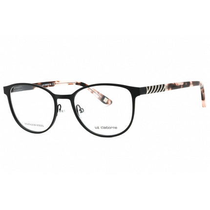 Liz Claiborne Women's Eyeglasses - Matte Black Round Metal Frame | L 459 0003 00 ,