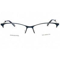 Liz Claiborne Women's Eyeglasses - Navy Blue On Gold Half Rim Frame | L 654 0E8W 00 ,