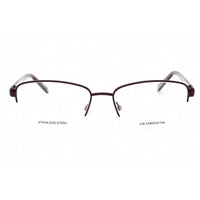 Liz Claiborne Women's Eyeglasses - Plum Square Half Rim Metal Frame | L 662 00T7 00 ,