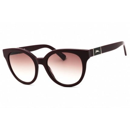 Longchamp Women's Sunglasses - Burgundy Cat Eye Full Rim Plastic Frame | LO697S 601 ,
