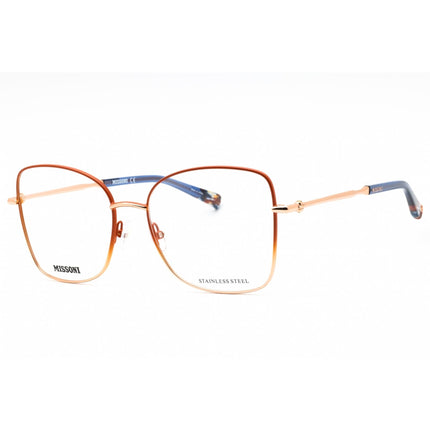 Missoni Women's Eyeglasses - Brick Gold Butterfly Metal Frame | MIS 0098 0BUH 00 ,