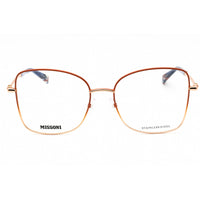 Missoni Women's Eyeglasses - Brick Gold Butterfly Metal Frame | MIS 0098 0BUH 00 ,