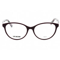 Moschino Love Women's Eyeglasses - Plum Cat Eye Full Rim Frame | MOL525 00T7 00 ,