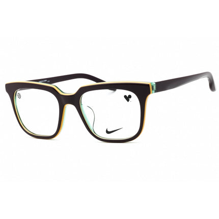 Nike Unisex Eyeglasses - Raisin Tri-Laminate Square Acetate Frame | NIKE 7167LB 502 ,